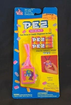 PEZ Necklace Castle 1994 Vintage Candy Dispenser Toys'R'Us