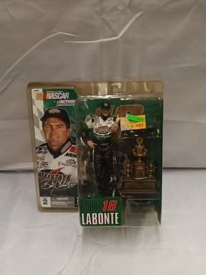 2004 McFarlane / NASCAR - Bobby Labonte - Series 2 - Action Figure & Trophy