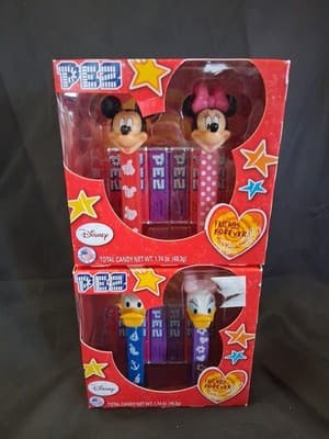 Disney Friends Forever Donald & Daisy Duck - Mickey & Minnie Mouse PEZ Lot 2013