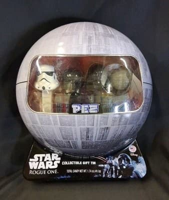 Star Wars Rogue One Death Star Pez Collectable Gift Tin