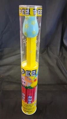PEZ Tube Easter Egg Blue Yellow Adorable Pez Dispenser New In Box 2012