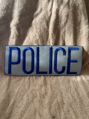 Police Embroidered Back Patch