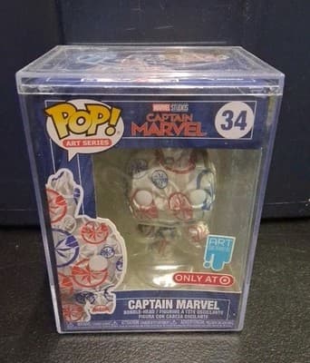 Captain Marvel #34 Funko Pop ( Target Exclusive) Hard Box Case Protector
