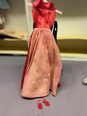 Vintage Mattel 1960’s Barbie Doll Outfit Red With Accessories