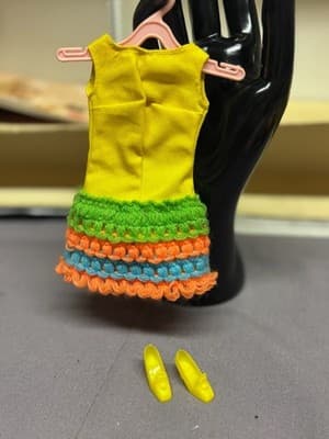 Vintage Mattel 1960’s Barbie Doll Multi Color Outfit Rare