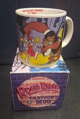VTG Applause Roger Rabbit "Try To See Things My Way" Coffee Mug Cartoon