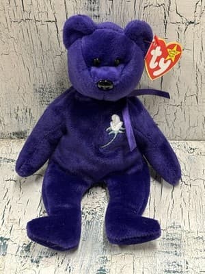 Ty Beanie Baby - PRINCESS Diana Bear 1997 RARE & RETIRED