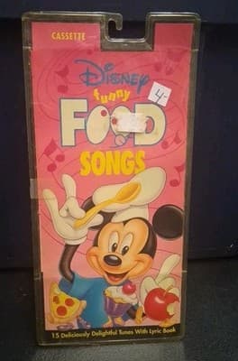 Walt Disney Food Songs Cassette Tape 1994 Mickey Mouse - BRAND NEW - ORIG PKG
