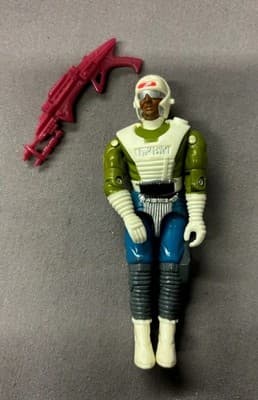 Vintage 1989 GI Joe ARAH Battle Force DeeJay v1 Rare Action Figure With Weapon