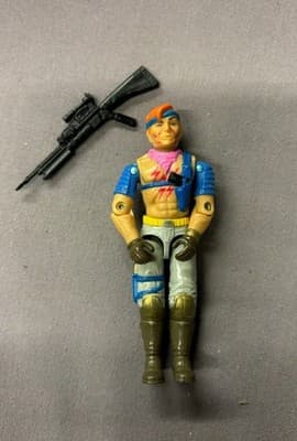 Vintage 1986 GI Joe Zandar ARAH NICE With Weapon Original