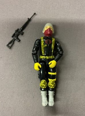 1989 HASBRO G.I JOE PYTHON OFFICER V1 3.75" ACTION FIGURE 100% COMPLETE