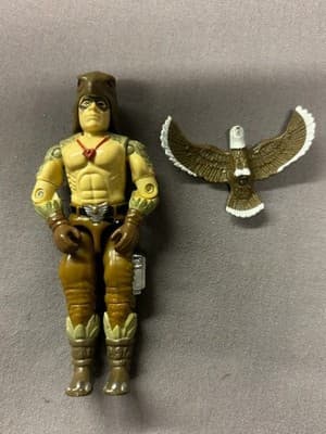 G.I. Joe Raptor Figure - W/ Bird - 1987 Hasbro ARAH Vintage Toy