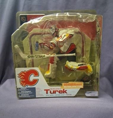2002 McFarlane Series 3 Roman Turek Figure Home Black Variant Calgary Flames