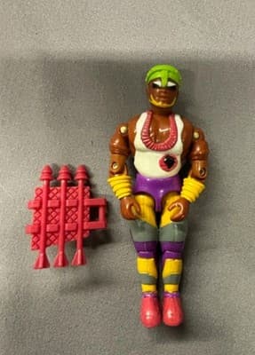 Lanard The CORPS 1986 LIGHTNING MOBUTU Action Figure GI Joe KO