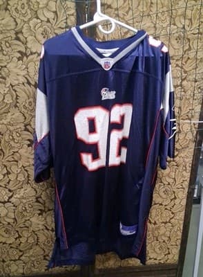 Reebok NFL New England Patriots Albert Haynesworth 92 Football Jersey Size 2xl