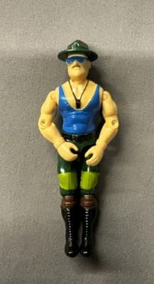 Vintage 1986 GI Joe Sgt Slaughter action figure HASBRO Awesome Figure Retro
