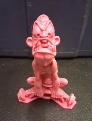 * VINTAGE 1963 MARX WEIRD OH'S WALDO THE WEIGHTLIFTER PINK PLASTIC FIGURE *SS