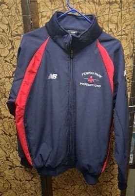 *Rare* New Balance Fenway Park Productions Jacket Mens Medium Navy Red Sox Zip