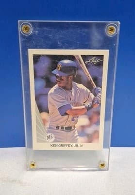 KEN GRIFFEY JR 1990 Leaf Baseball Card #245 Mariners HOF 2nd Year Card