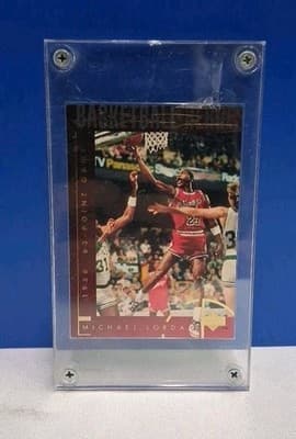 Michael Jordan 63 POINT GAME SPECIAL INSERT UPPER DECK CHICAGO BULLS CARD MINT