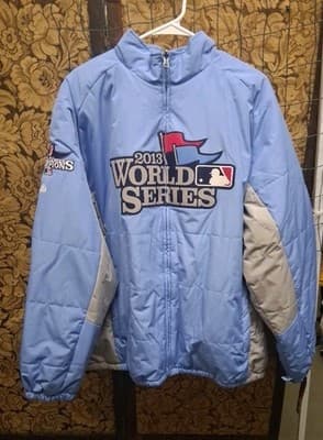 VTG MAJESTIC 2013 WORLD SERIES AUTHENTIC DUGOUT FULL ZIPP JACKET SIZE 2XL