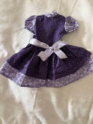 Handmade Doll Dress For 18” American Girl Doll Beautiful Purple