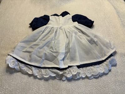 Hand-made Doll Dress For 18" Doll, Play Dress and Pinafore