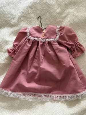 Beautiful Handmade Doll Dress For 18" American Girl Doll Colonial Dress Style