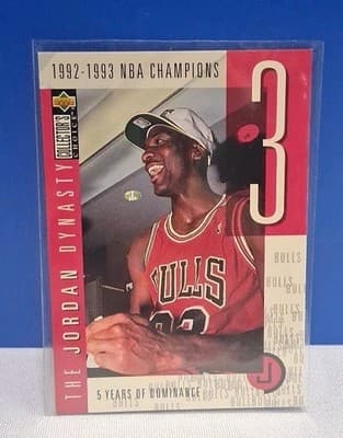 1997-98 Collector's Choice The Jordan Dynasty #3 1992-93 NBA Champs SN /23K KCC