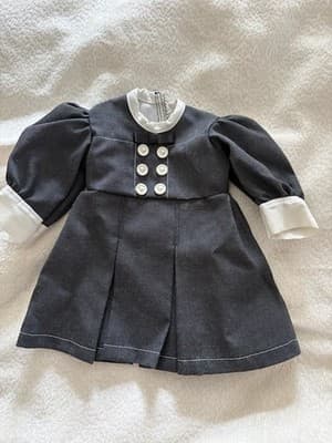 Beautiful Handmade Doll Dress For 18" American Girl Doll Colonial Dress