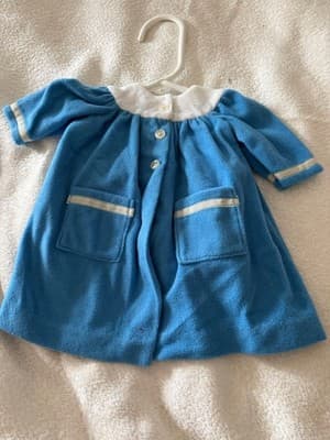Handmade Doll Dress For 18” American Girl Doll Blue Outfit