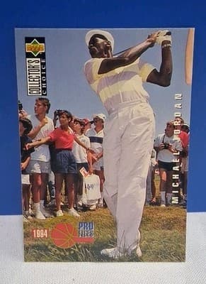 Michael Jordan Vintage Collector Card 1994 Upper Deck Golf Chicago Bulls