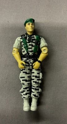 Falcon G.I Joe Action Figure Hasbro 1987 Green Beret Gray Uniform Figure Only