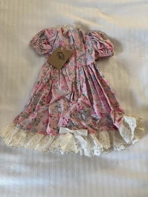 Lovely Pink Handmade Designer Dress For 18" American Girl Doll Beautiful