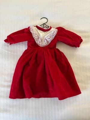 Handmade Designer Outfit Dress For 18" American Girl Doll Beautiful Red
