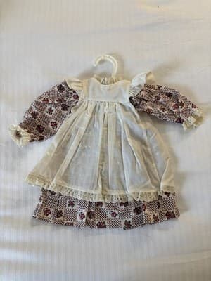Lovely Flower Colonial Style Handmade Designer Dress For 18" American Girl Doll