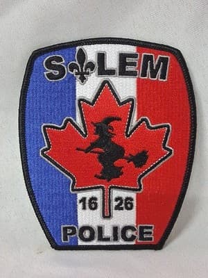 Salem Massachusetts Police Custom Patch The Witch City 1626 Collectible - NEW