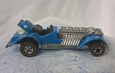 Hot Wheels 1970 Redline Baby Blue Sweet 16 Die cast Car, Good Shape Hong Kong