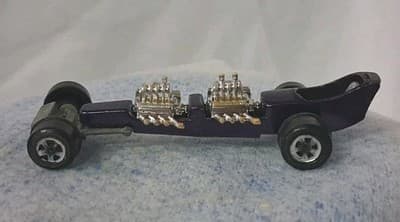 Johnny Lightning Custom Dragster Metalic Purple Redline