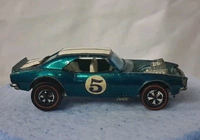 Hot Wheels Original Redline Aqua Exterior White Interior "Heavy Chevy" Hong Kong