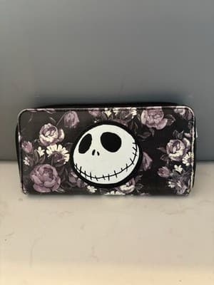 The Nightmare Before Christmas Jack Skellington Zip Around Wallet Women's Clutch