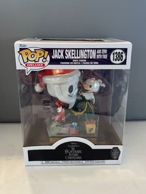 Funko Pop! Deluxe Jack Skellington and Zero with Christmas Tree #1386