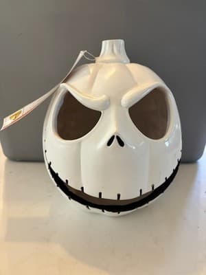Disney Nightmare Before Christmas Color Changing LED Light Up 10" Pumpkin - NWT