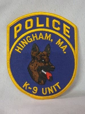 MASSACHUSETTS - Hingham Police K-9 Unit patch OBSOLETE Shoulder patch