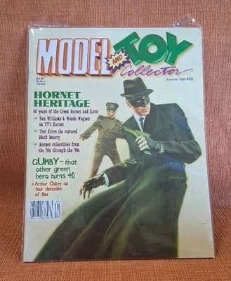 1996 MODEL TOY COLLECTOR Magazine #35 Green Hornet Collection Bag & Board