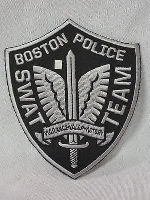 Massachusetts - Boston SWAT Team MA Police Dept Patch - Subdued
