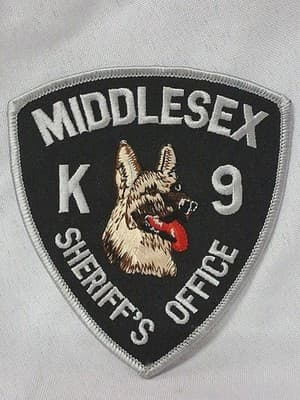 MIDDLESEX NEW JERSEY K-9 POLICE PATCH SHOULDER SIZE UNUSED TYPE 2