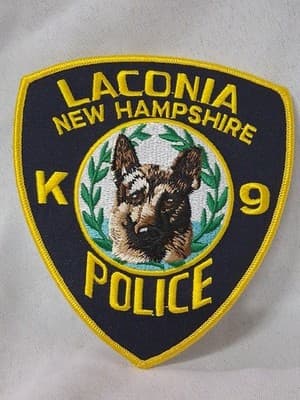 Laconia Police K-9 New Hampshire Shoulder Patch Nice! ๐จ๐ฆฎ