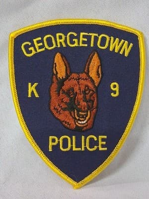 GEORGETOWN โ POLICE K-9 UNIT - KENTUCKY KY Sheriff Police Patch CANINE DOG