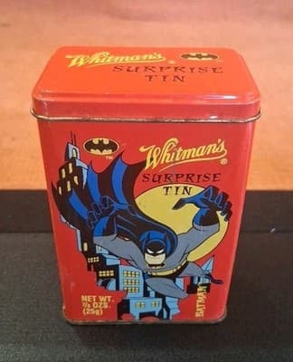 Vintage 1997 EMPTY Whitman's BATMAN Suprise Tin